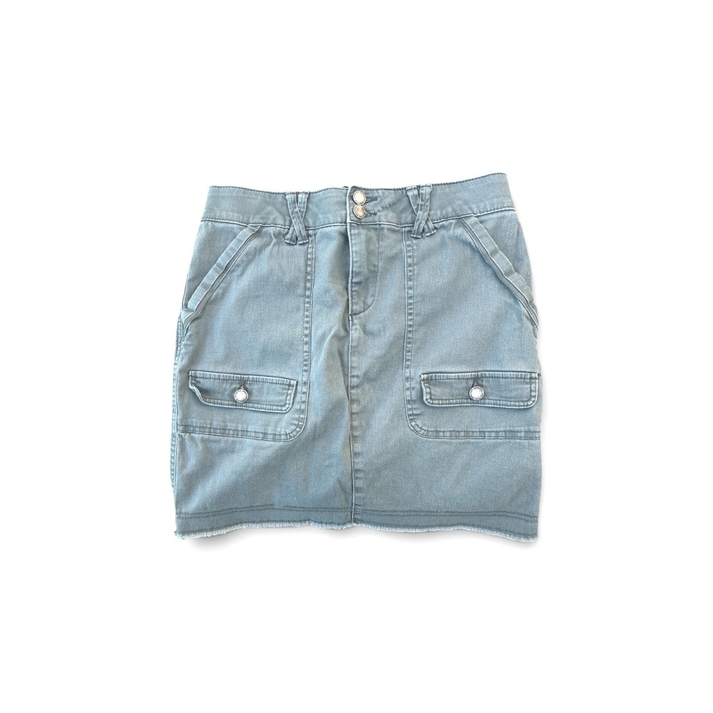 Democracy Ab Technology Cargo Mini Skirt Olive‎ Green Raw Hem Size 2 BN5194YXX2